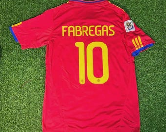 Cesc Fabregas 10 – retroshirt WK 2010 Spanje – | Trikot | Maillot-voetbalshirt