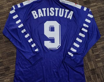 Vintage Fiorentina Jersey – 1998/99 Batisuta #9 Long Sleeve Shirt