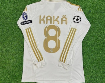 Kaká #8 Real Madrid 2011/2012 White Long Sleeve Jersey | Madrid Retro Soccer Shirt