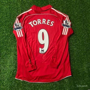 Fernando Torres Liverpool Retro Jersey - Long Sleeve Football Kit