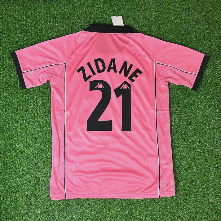 Zidane Juventus Jersey Pink - Etsy Canada