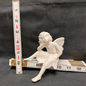 Ready to paint Ceramic Bisque Fairy Shelf Sitter Aubrey