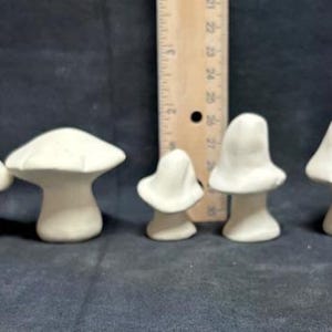 Funghini in biscotto di ceramica pronti da dipingere™