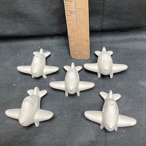 Ready to paint Ceramic Bisque Duncan Airplane Ornaments