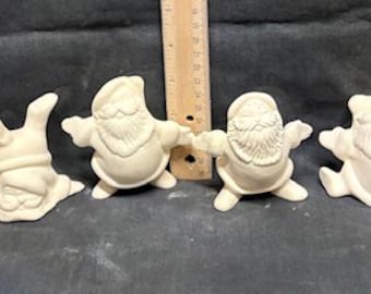 サンタのティーポット、陶器素焼きの絵付け準備完了 - Etsy 日本