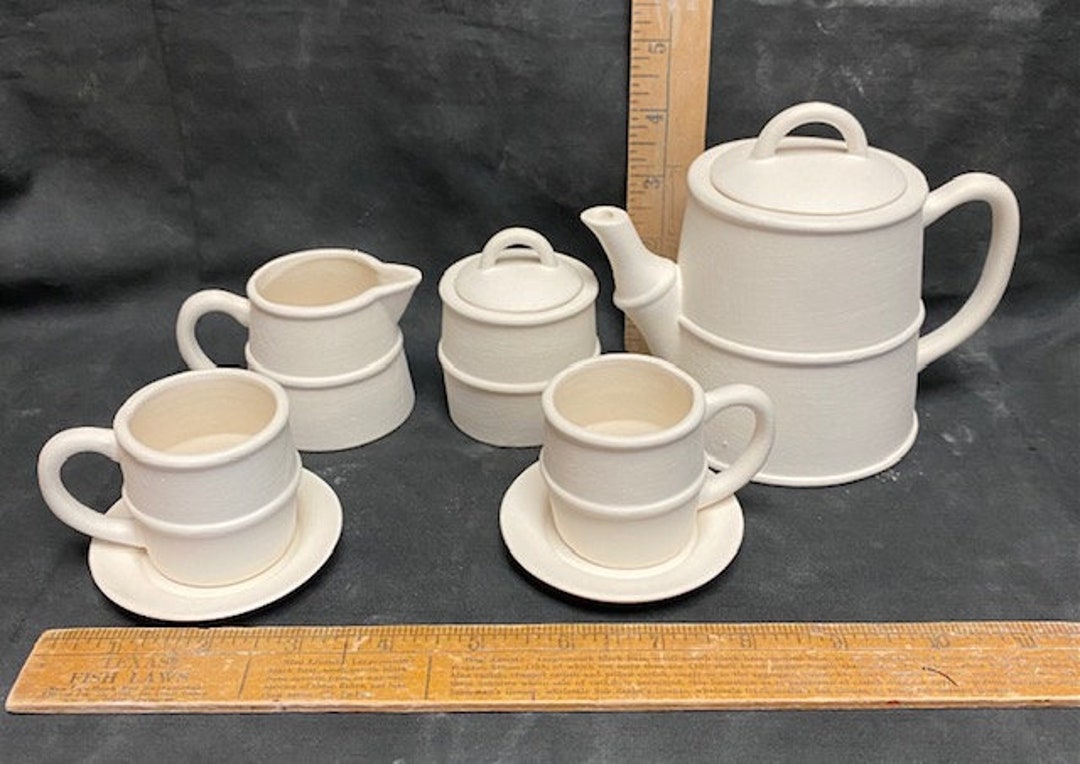 Ready to Paint Ceramic Bisque Wear Childs Barrel Tea Set - Etsy