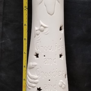 Ready to paint Ceramic Bisque Clay Magic 14" Tall Pumpkin for Halloween