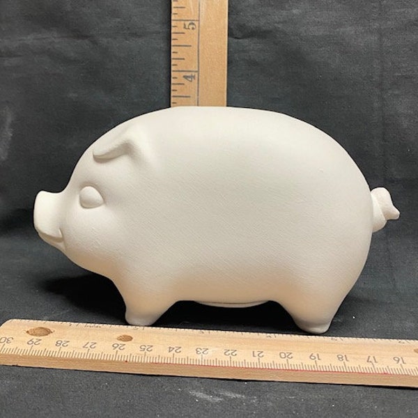 Ready to Paint Ceramic Bisque Piggy Bank