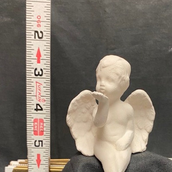 Ready to Paint ceramic Tiny Cherub Blowing kisses 3" T