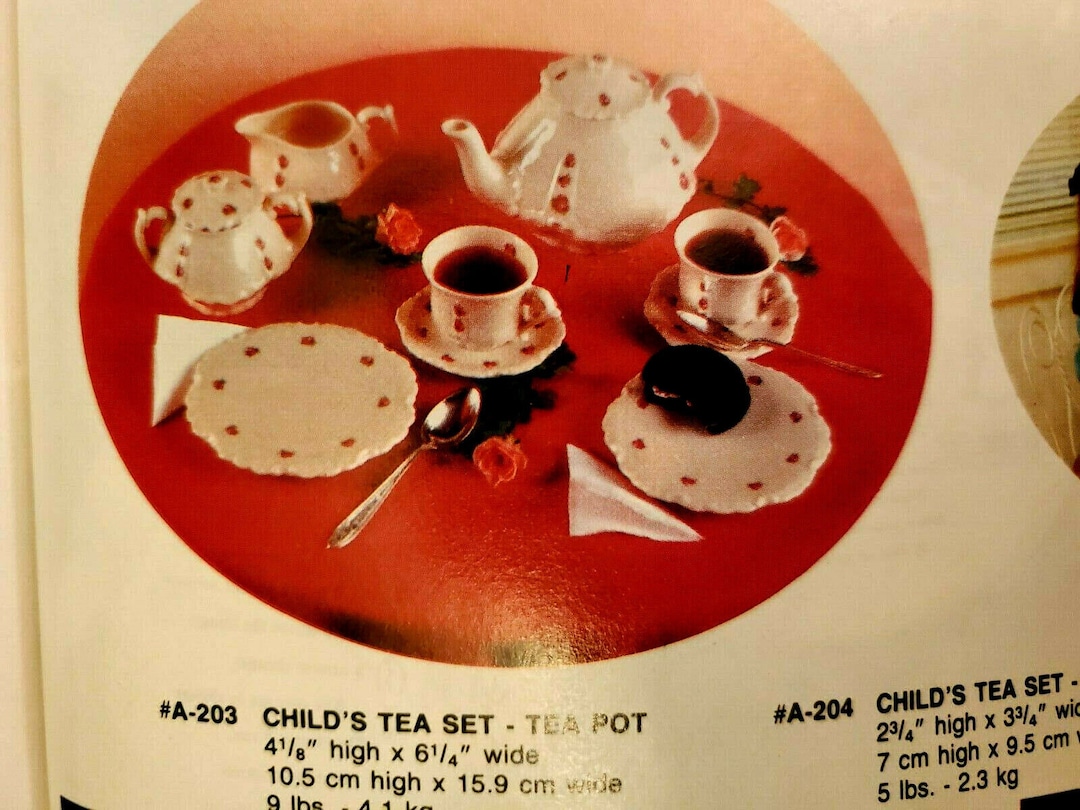Ready to Paint Ceramic Bisque Alberta's Child Tea Set Etsy