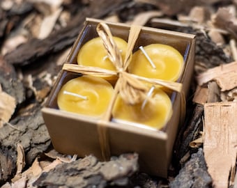 4 Pack Scented Soy Wax Votive Candles in Gift Box