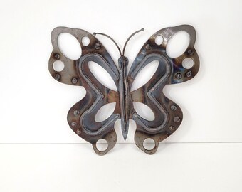 Steel Butterfly Handmade Ornament