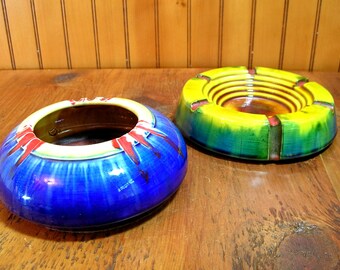 Art Pottery Ashtrays, Vintage Ashtrays, Smoking Collectible