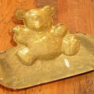 Brass Teddy Bear Welcome Plaque image 5