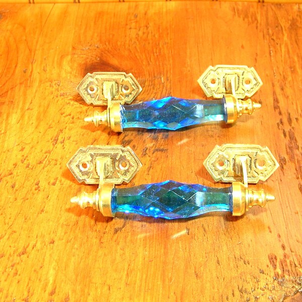 Aqua Drawer Pulls Etsy