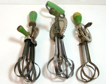 Vintage Egg Beaters - Hand Mixers - Instant Collection