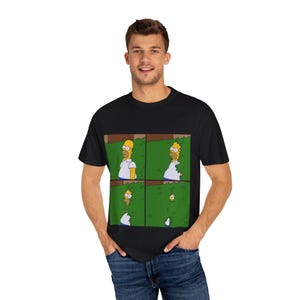 Funny Homer Simpson Unisex T-shirt, Men Women Tee, Cartoon Character Comedy Shirt, Gift for Simpsons Fan, Graphic Print Top, Quote Clothing