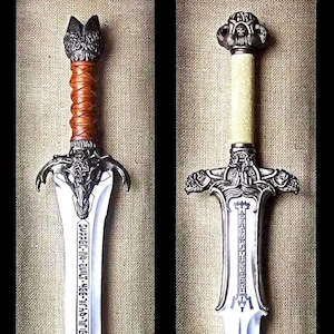 Réplica de espada de CONAN LE BARBARE, espada del padre de Conan Destroyer, espada atlante faite à la main, cosplay, cadeau de Noël, cadeau pour lui.