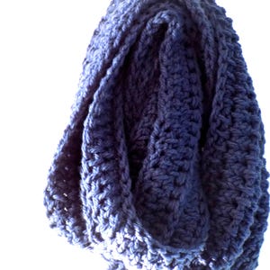 Subway | Infinity Scarf | Crochet Infinity Scarf | Crochet Scarf | Women’s Scarf | Gifts for Her | Faded Denim