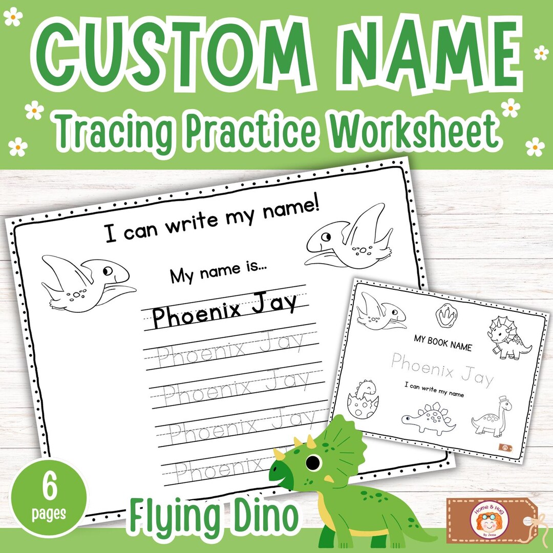 Custom Name Tracing Worksheet | Personalized Writing Practice ...