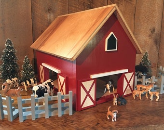 Hayden - Kids Hardwood Toy Barn - made to order