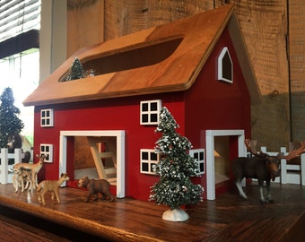 Parker - Kids Hardwood Toy Barn - made to order