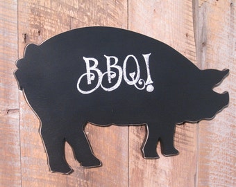 Ready To Ship - Large 31" Chalkboard Pig - Wall Art