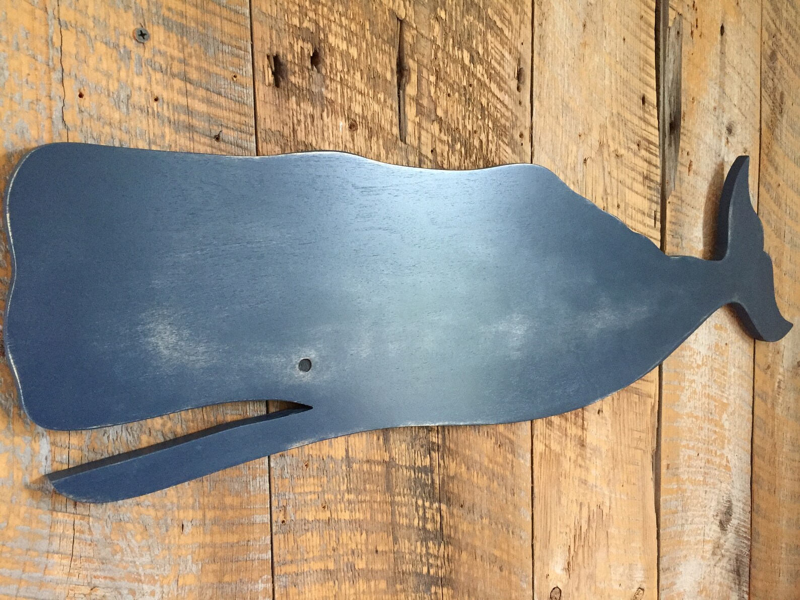 LARGE 42 Navy Blue Wooden Whale Wall Art Indoor Ocean Etsy Singapore