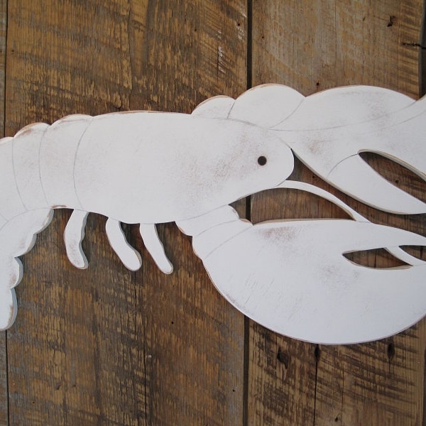 Wooden Lobster Signs Etsy