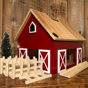 Avery - Kids Hardwood Toy Barn - made to order