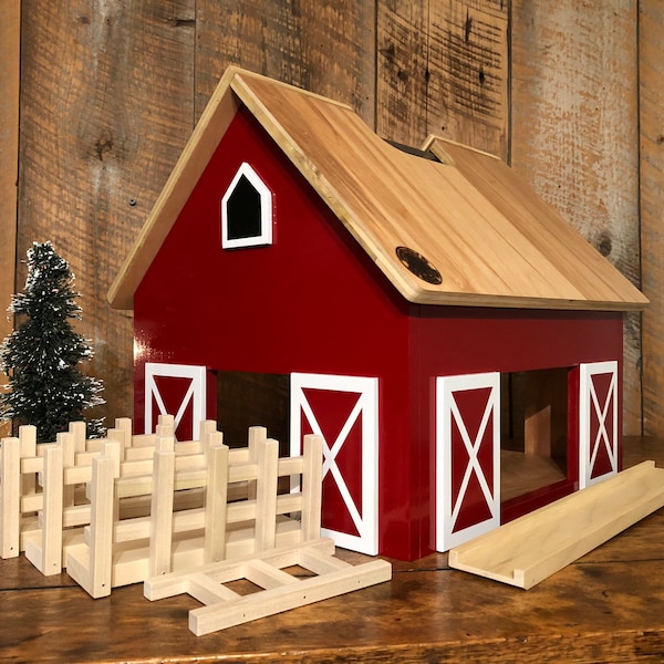 Avery - Kids Hardwood Toy Barn - made to order