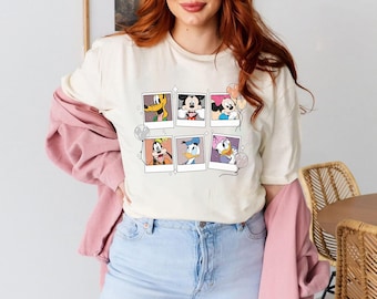 Vintage Disney Mickey Polaroid Shirt, Mickey and Friends Shirt, Disneyland Shirt, Disneyworld Shirt, Disney Family Shirts