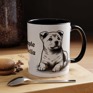 Cute Dog-Themed Accent Coffee Mug, Pet Lover Gift, Puppy Design Cup, Dog Owner Fun Mug, Gift for Dog Moms & Dads