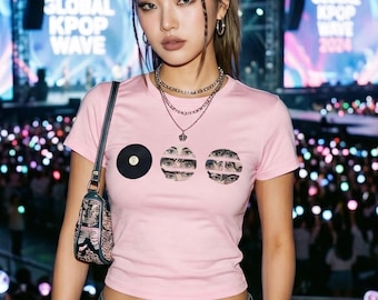 Camiseta Arirang Baby bordada, Camiseta Bang-tan World Tour 2026, Top corto para fans del Kpop Y2K, Regalo para amantes del ejército