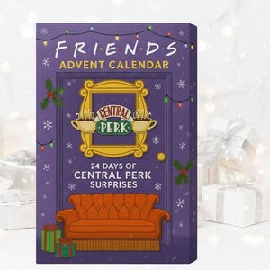 Friends Central Perk Advent Calendar, 24 Days Of Surprises, Funny TV Show Countdown Box For Christmas Fans