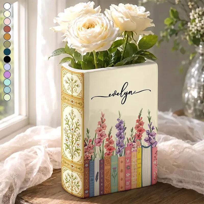 陶器のブック花瓶 - Etsy 日本