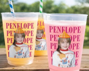 Custom Photo Birthday Frosted Cups