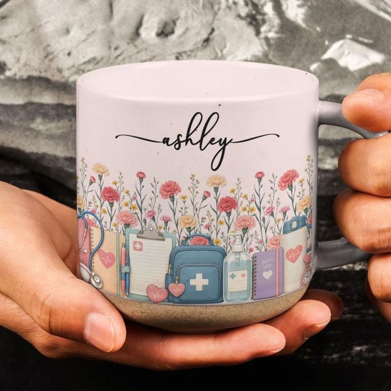 Personalized Nurse Mug, Nurse Coffee Cup, Registered Nurse Gift, Healthcare Worker Gift, RN Gift