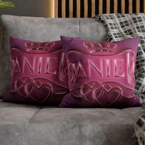 Personalized Crown Pillowcase: Royal Kids Room Decor