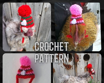 Crochet Pattern For Chicken Hat,Chicken Hat crochet pattern, Crochet Chicken Hat,DIY Chicken Hat,Make your own chicken hat,Chicken Hat
