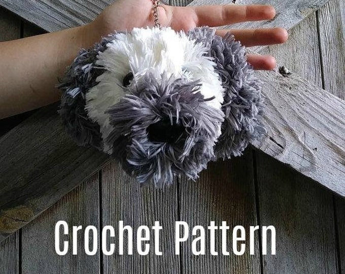 Crochet Pattern,Old English Sheepdog Keychain,Old English Sheepdog Lover,Dog Crochet Pattern,Dog lover gift,OES gift,OES Keychain,OES,Diy