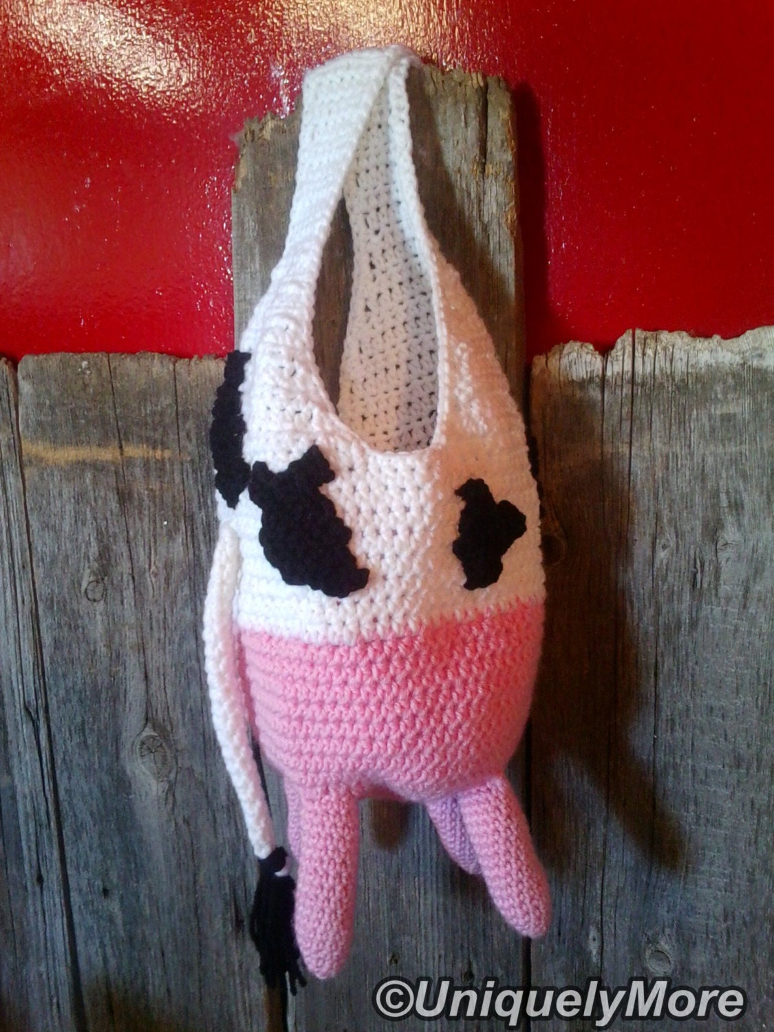Cow udder purse hot sale