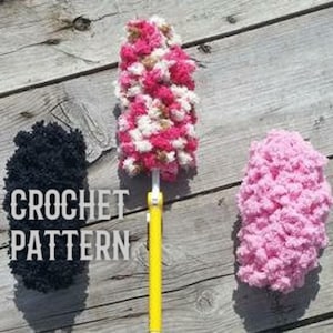 Crochet Pattern, Duster cover, reusable duster cover, Dusting wand cover, Reusable Cleaning, DIY duster cover, 360 duster cover, housework