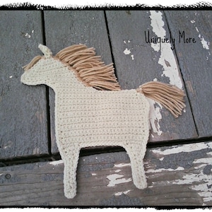 Crochet pattern for Horse Potholder, Instant download/horse potholder/ranch decor/farmhouse kitchen/Farmhouse decor/Crochet Horse/Crochet