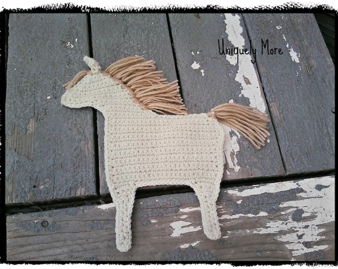 Crochet pattern for Horse Potholder, Instant download/horse potholder/ranch decor/farmhouse kitchen/Farmhouse decor/Crochet Horse/Crochet