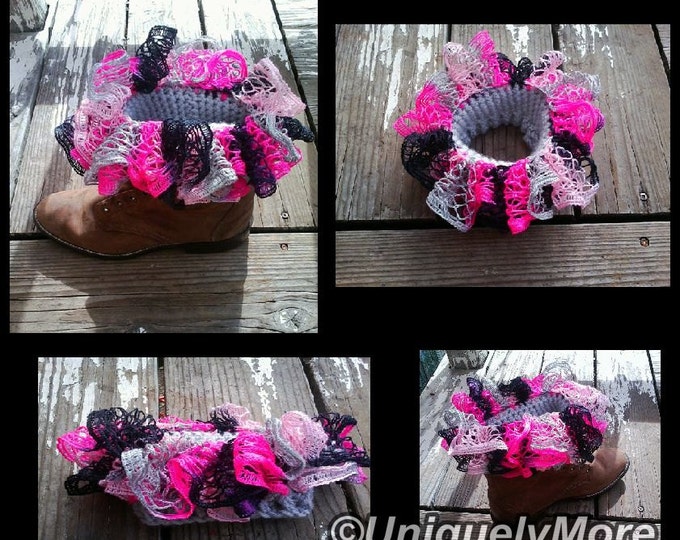 Ruffled Boot Cuffs,Crochet Pattern,Instant Download,Crochet Boot Cuffs,DYI,Instructions,Textured Boot Cuffs,Fluffy Boot Cuffs,Lace Boot Cuff