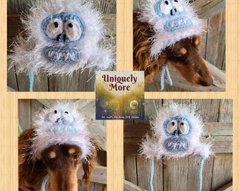 Abominable snowman Hat,Custom Made,Dog Hat,Cat Hat,Rabbit Hat,Christmas Pet Hat,Christmas Photo Prop,Pet Hat,abominable snowman pet hat