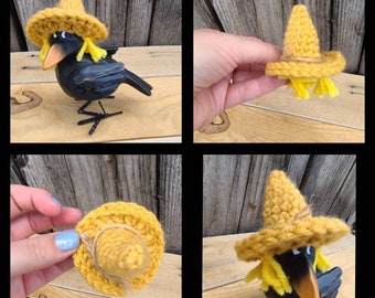 Crow not included/ scarecrow Crow Hat/ Scarecrow Hat/ Judgmental Crow Fall / Judgmental Bird/Crow Outfit/ Fall Decor/ Halloween Decor/ Crow