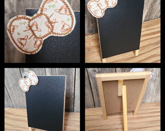 Cow Clipboard, Whiteboard with Clip, Farmhouse Decor, Barn Decor,Cow Blackboard, Freestanding Clipboard, Desk Decor, Picture Frame,Brown Cow