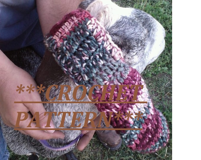 CROCHET PATTERN/ Instructions for Goat Ear Warmers CROCHET Pattern/ Instructions Instant Download